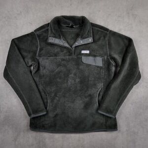 Patagonia Re-Tool Snap-T Pullover Womens Large Black Polartec Fleece 25442